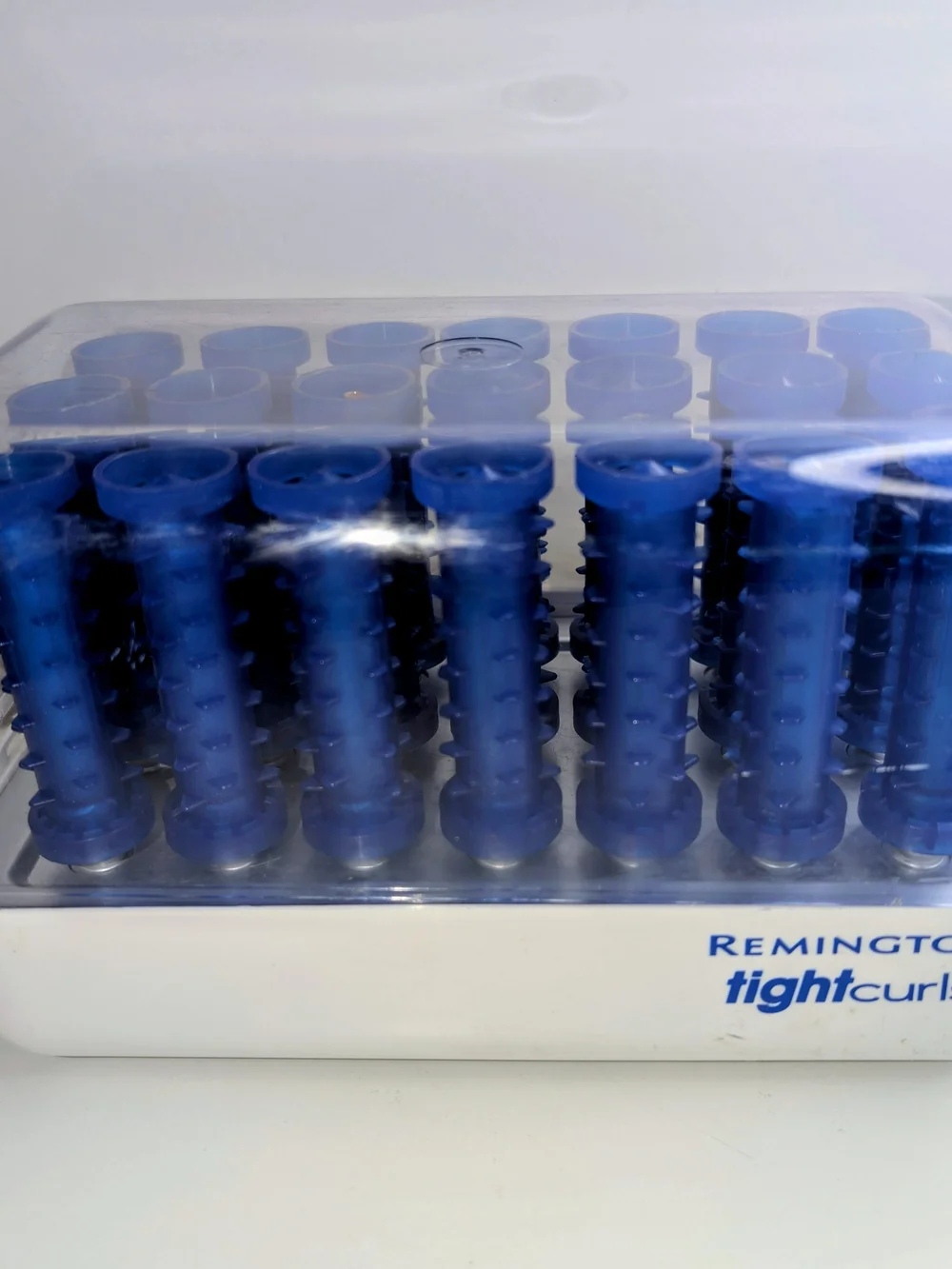 Remington Tight Curls H-21SP Hot Rollers Wax Core 21 Curlers NO CLIPS Tested